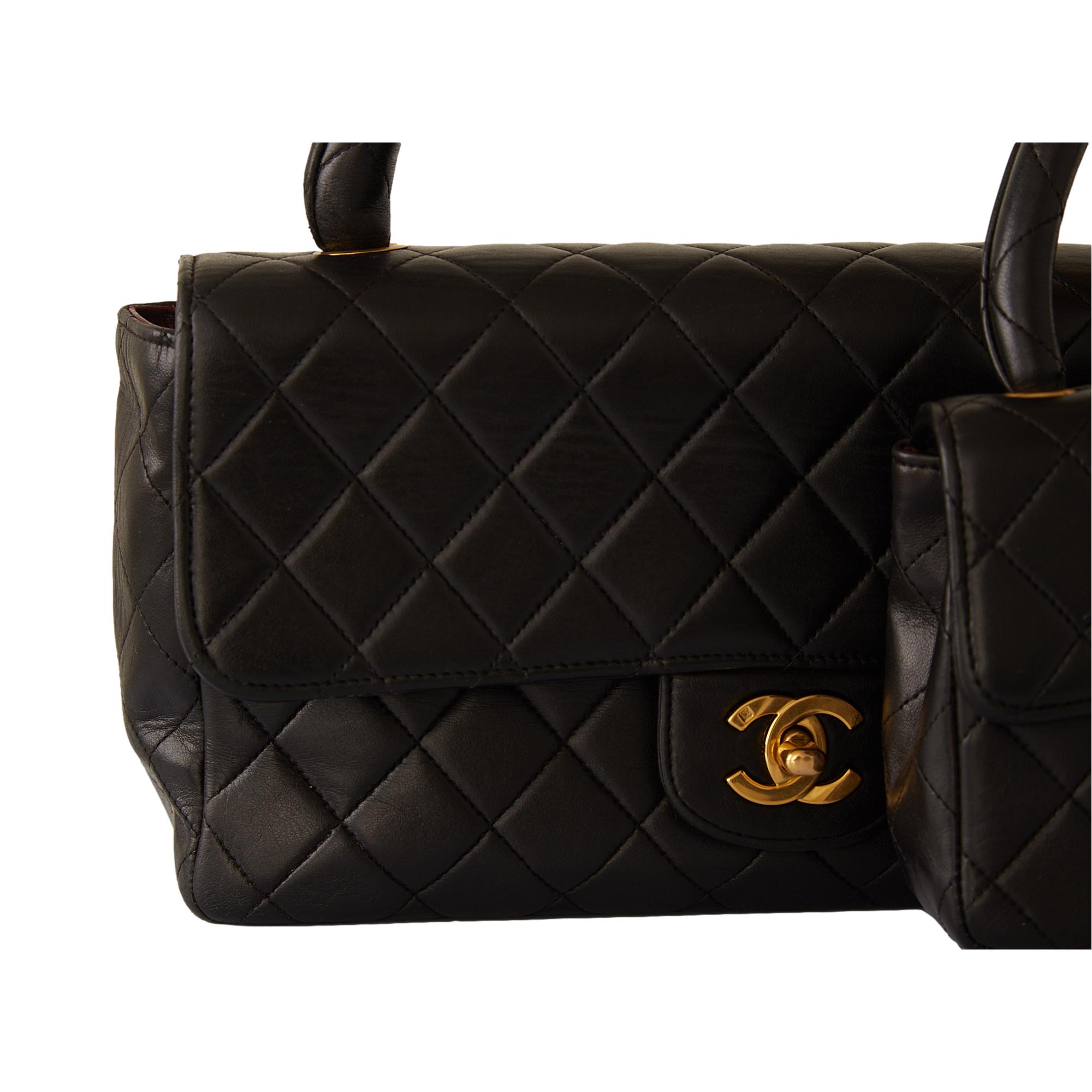 Chanel Black Two Piece Top Handle Bag Set – Treasures of NYC