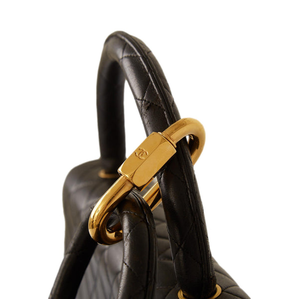 Chanel Black Two Piece Top Handle Bag Set
