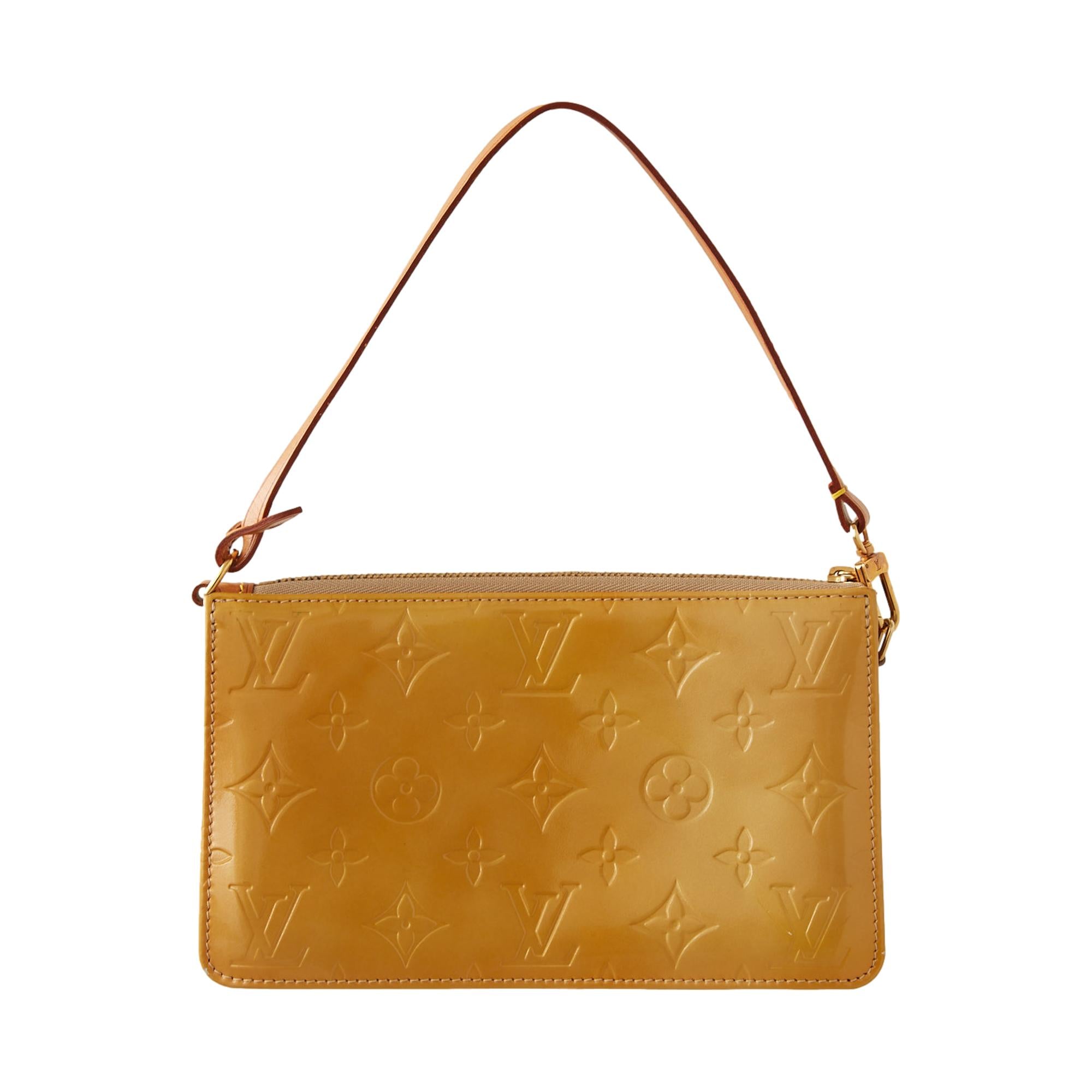 Louis Vuitton Yellow Monogram Vernis Mini Shoulder Bag
