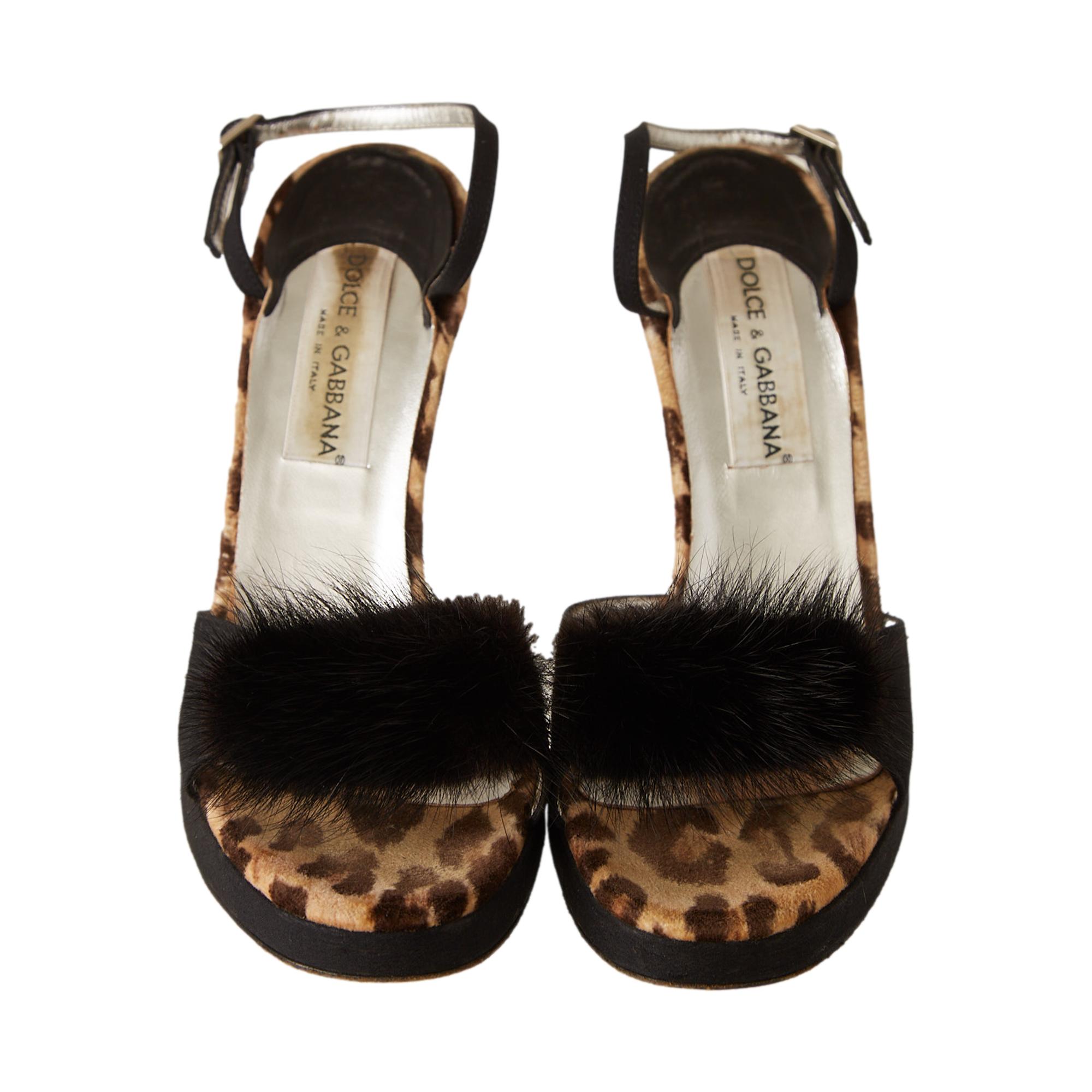 Dolce & Gabbana Cheetah Print Fur Heels – Treasures of NYC