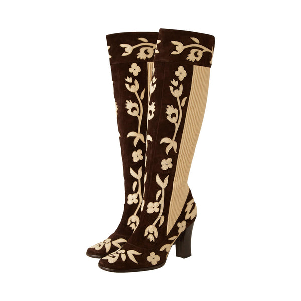 Dolce & Gabbana Brown Suede Boots