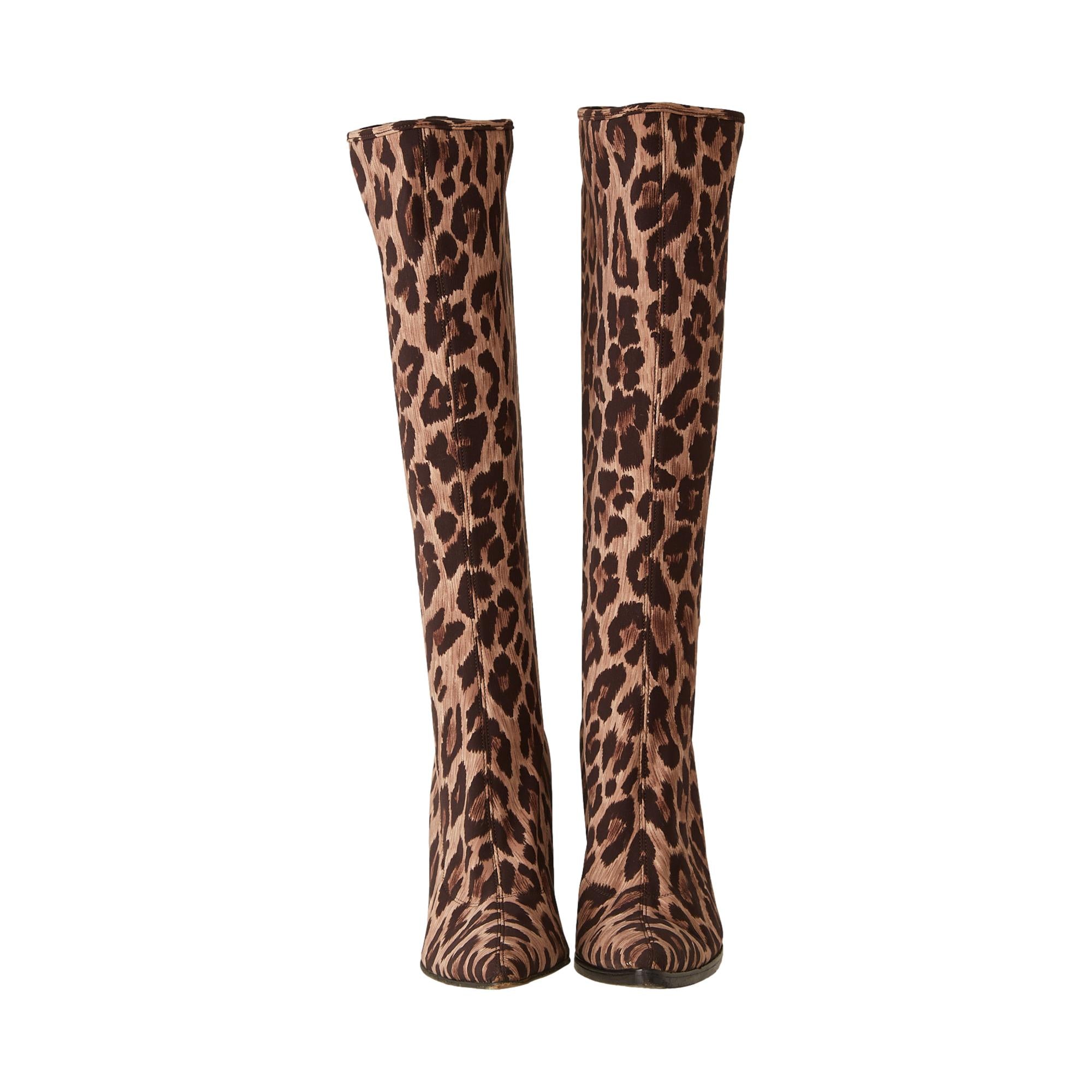 Dolce & Gabbana Cheetah Print Boots