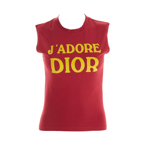 Dior 'J'Adore' Pink Logo Tank