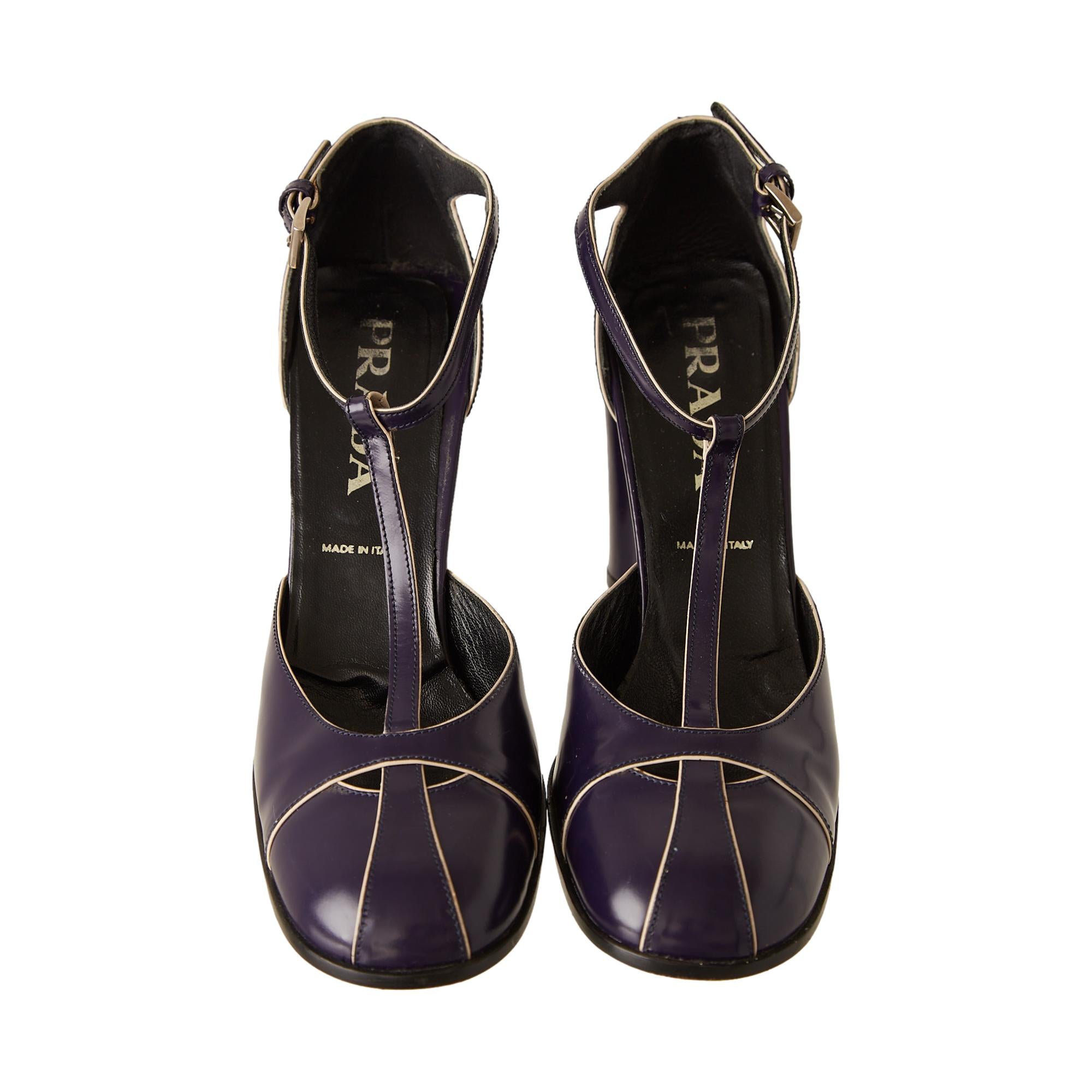 Prada 'Last Season' Purple Strap Heels