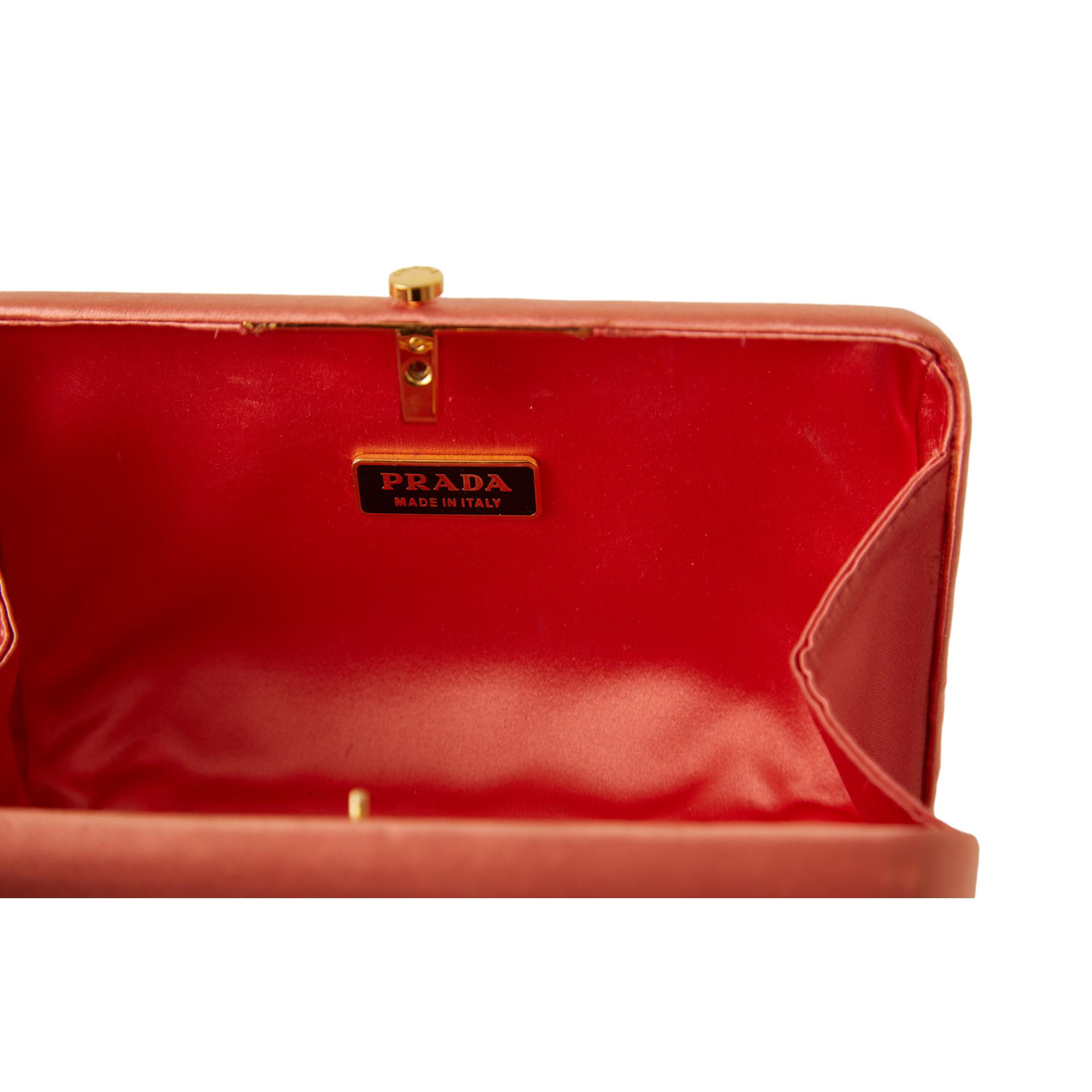 Prada Pink Satin Clutch – Treasures of NYC