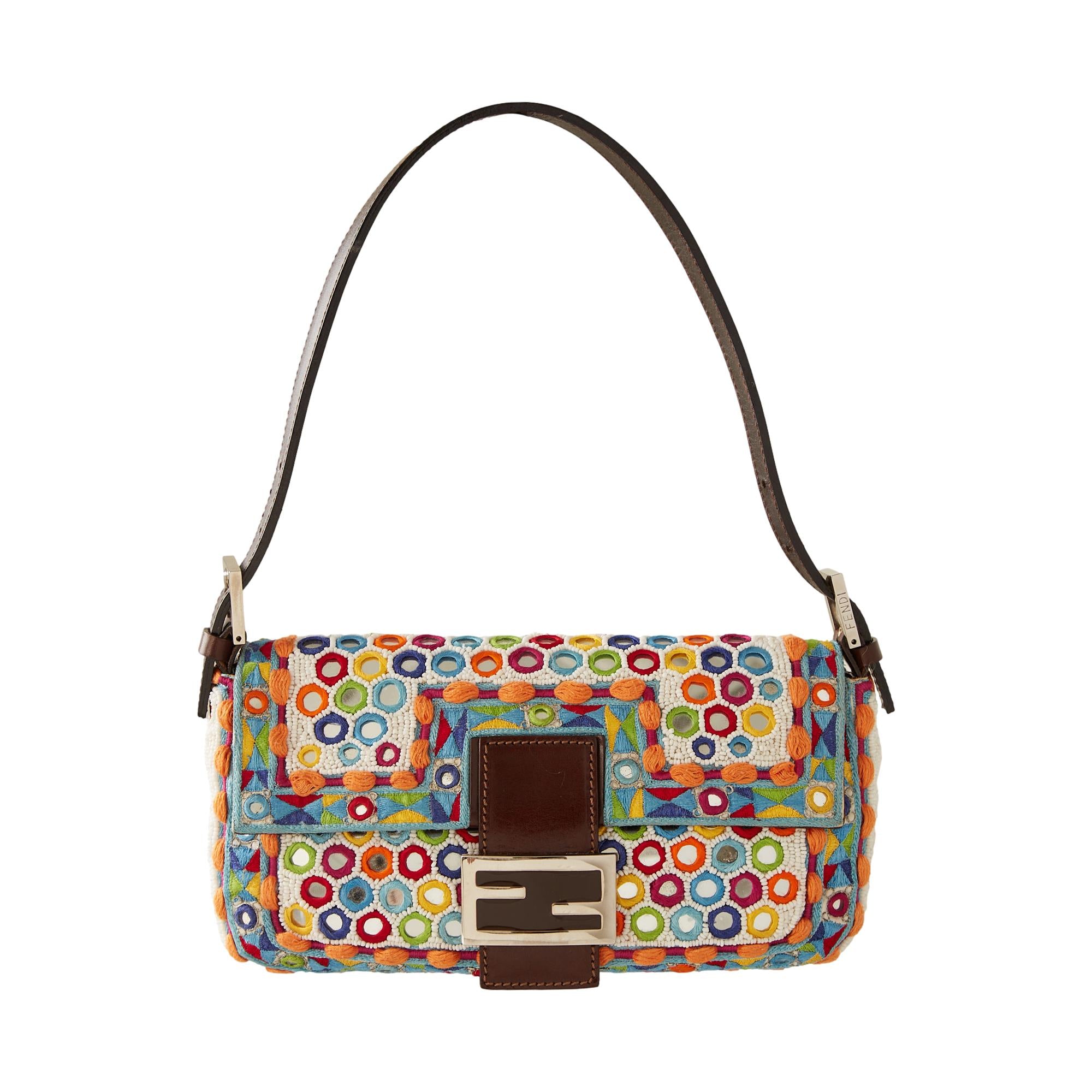 Fendi Multicolor Mirror Baguette