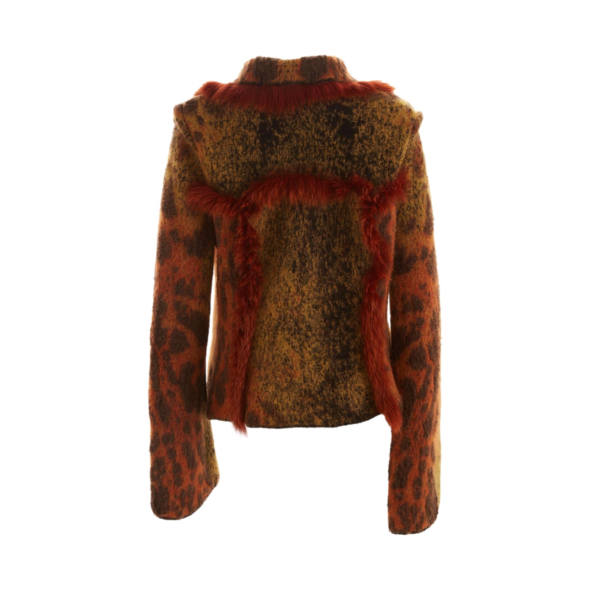 Roberto Cavalli Animal Print Mohair Jacket – Treasures of NYC