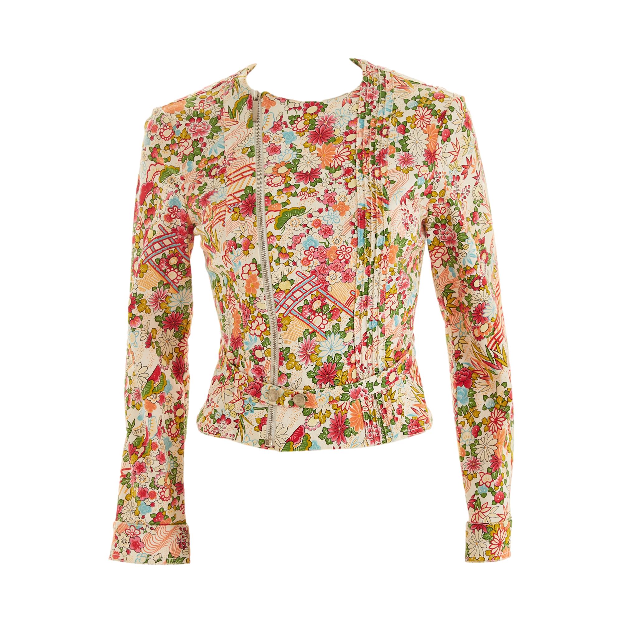 Dior Multicolor Floral Print Jacket
