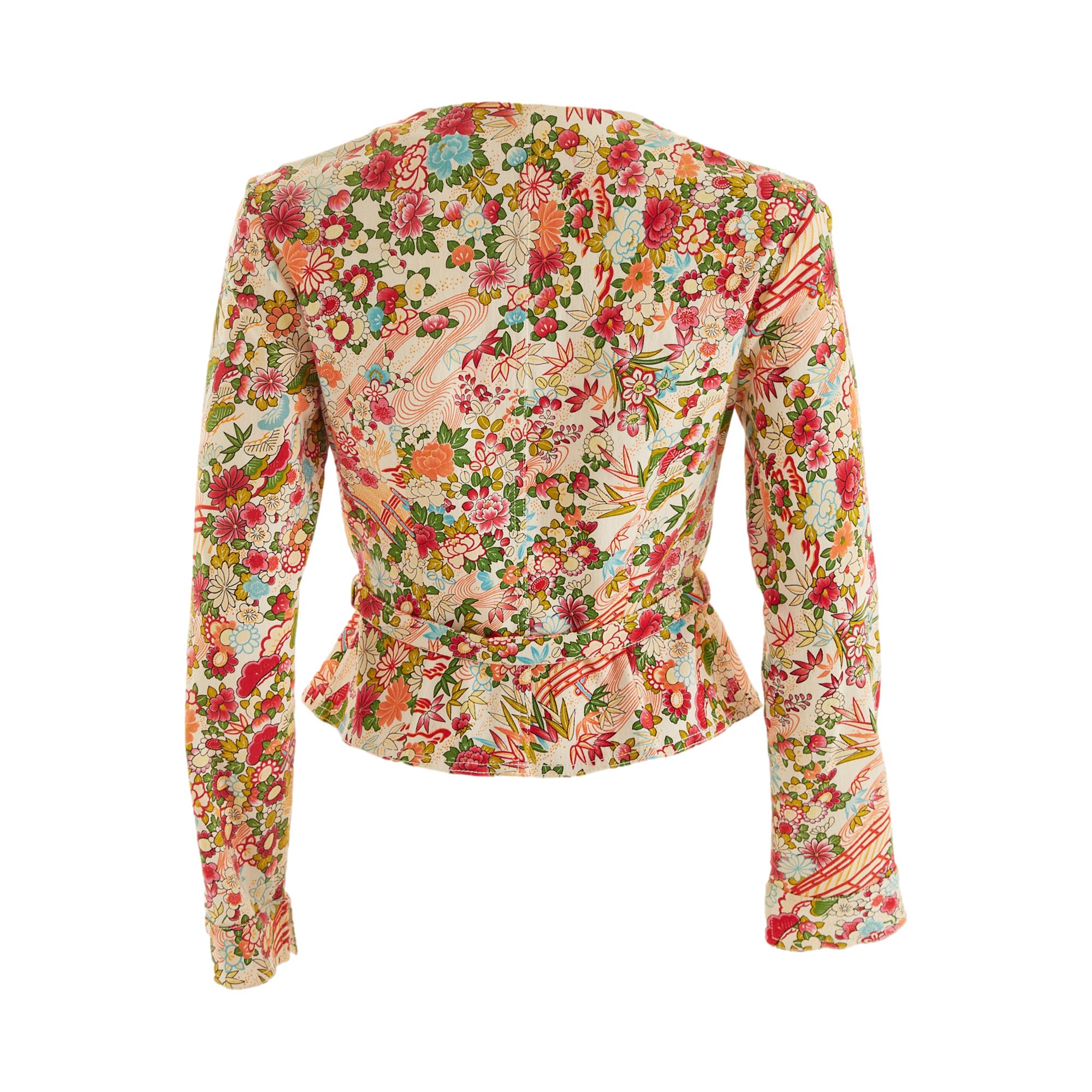 Dior Multicolor Floral Print Jacket