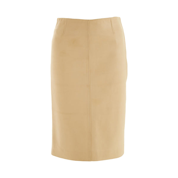 Gucci Beige Leather Skirt