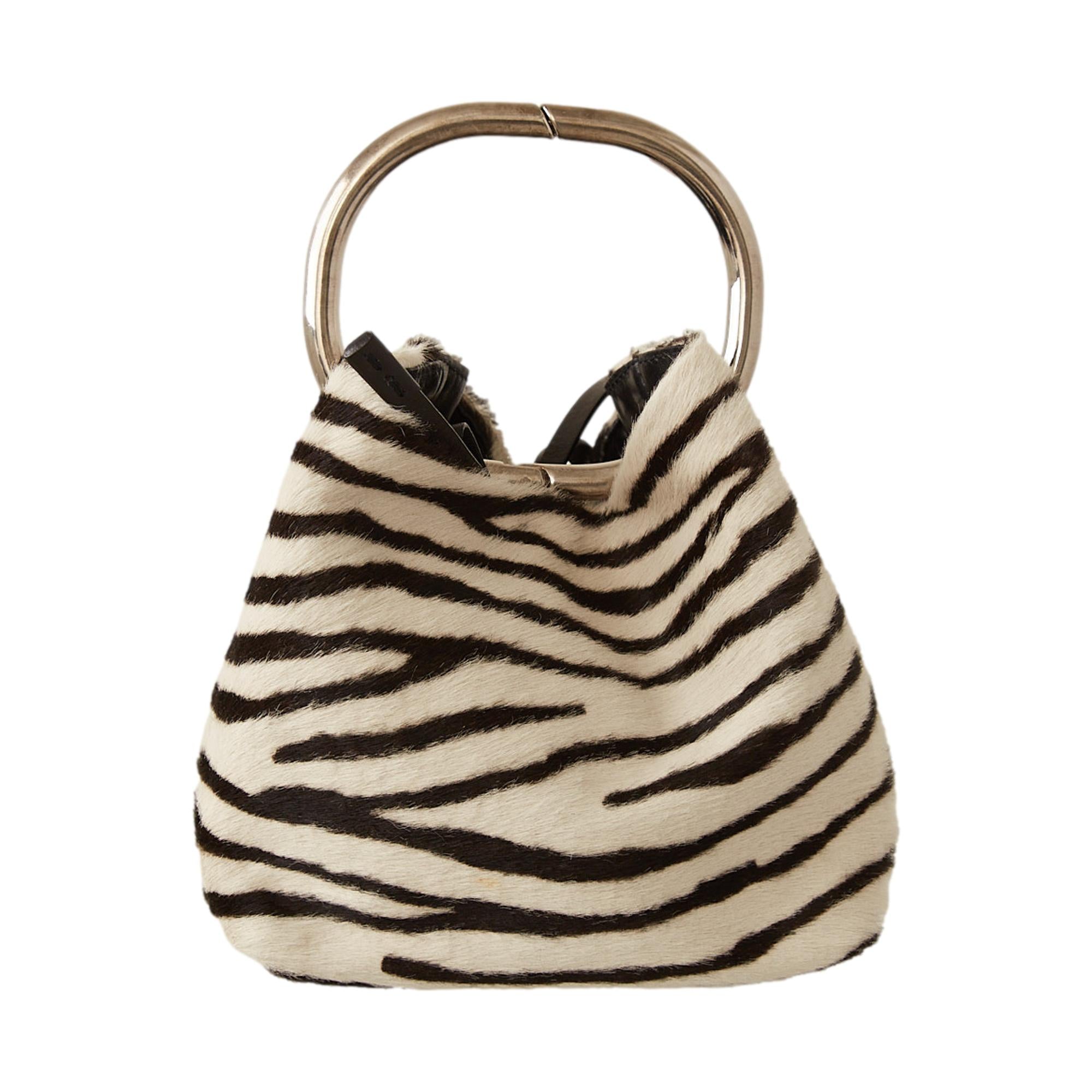 PRADA　ミニトート Prada Zebra Print Mini Top Handle Bag – Treasures of NYC