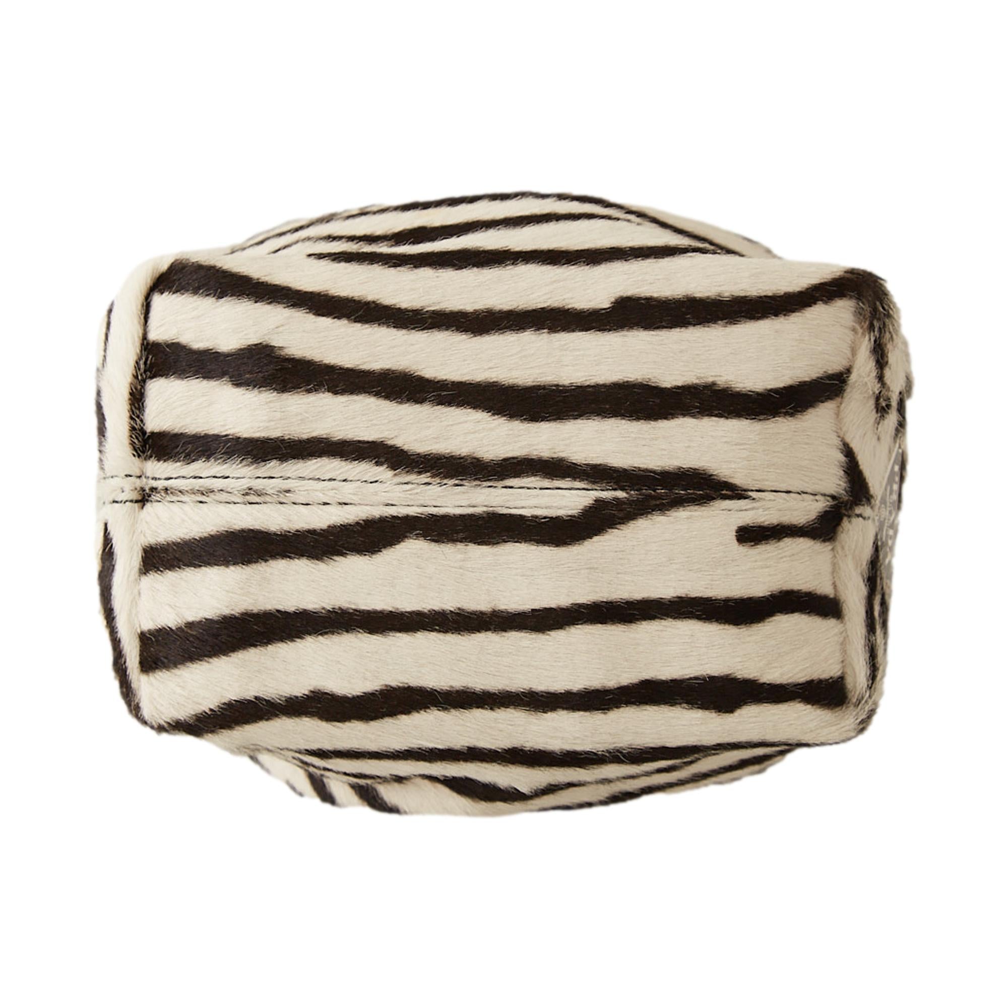 Prada Zebra Print Mini Top Handle Bag