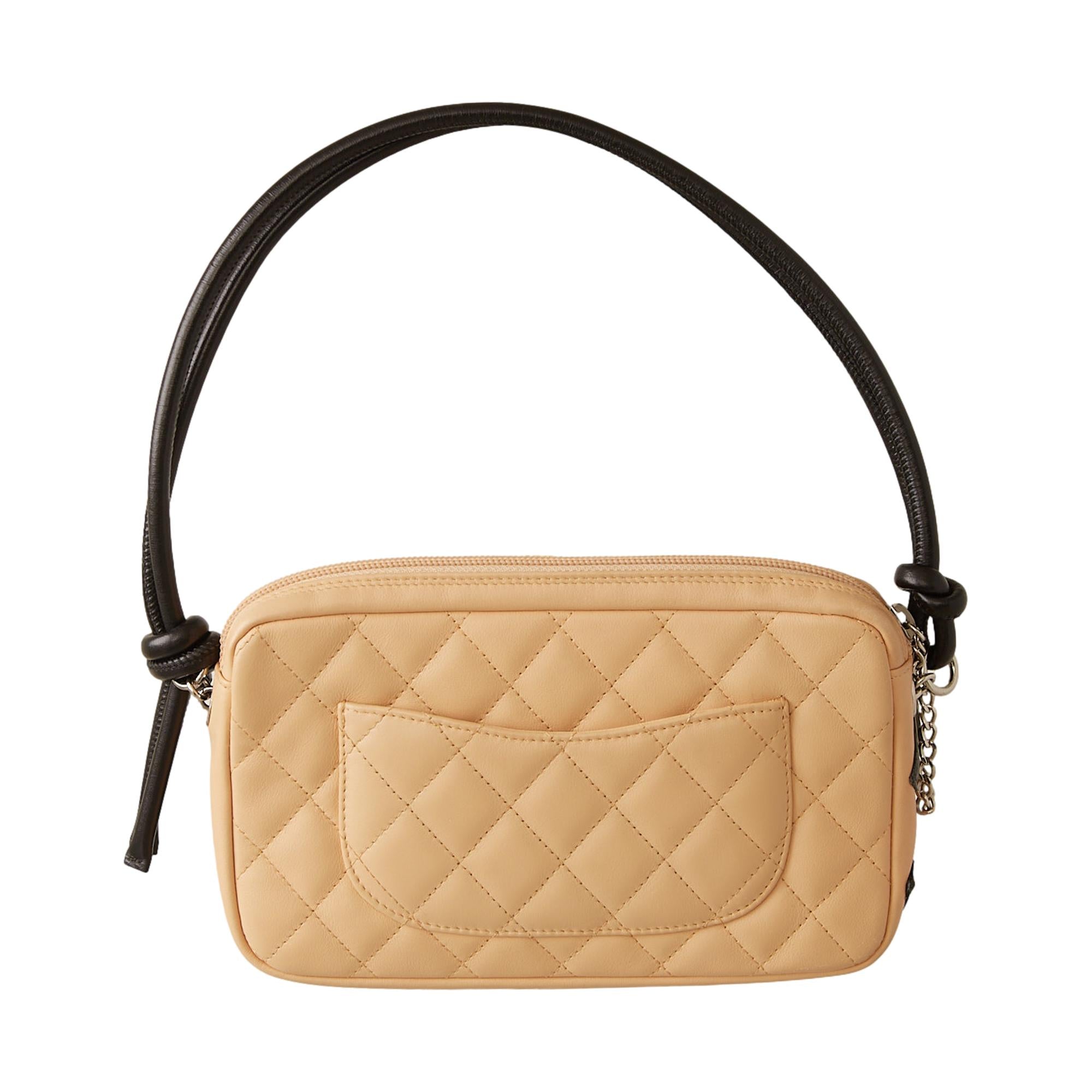 Chanel Tan Quilted Cambon Shoulder Bag