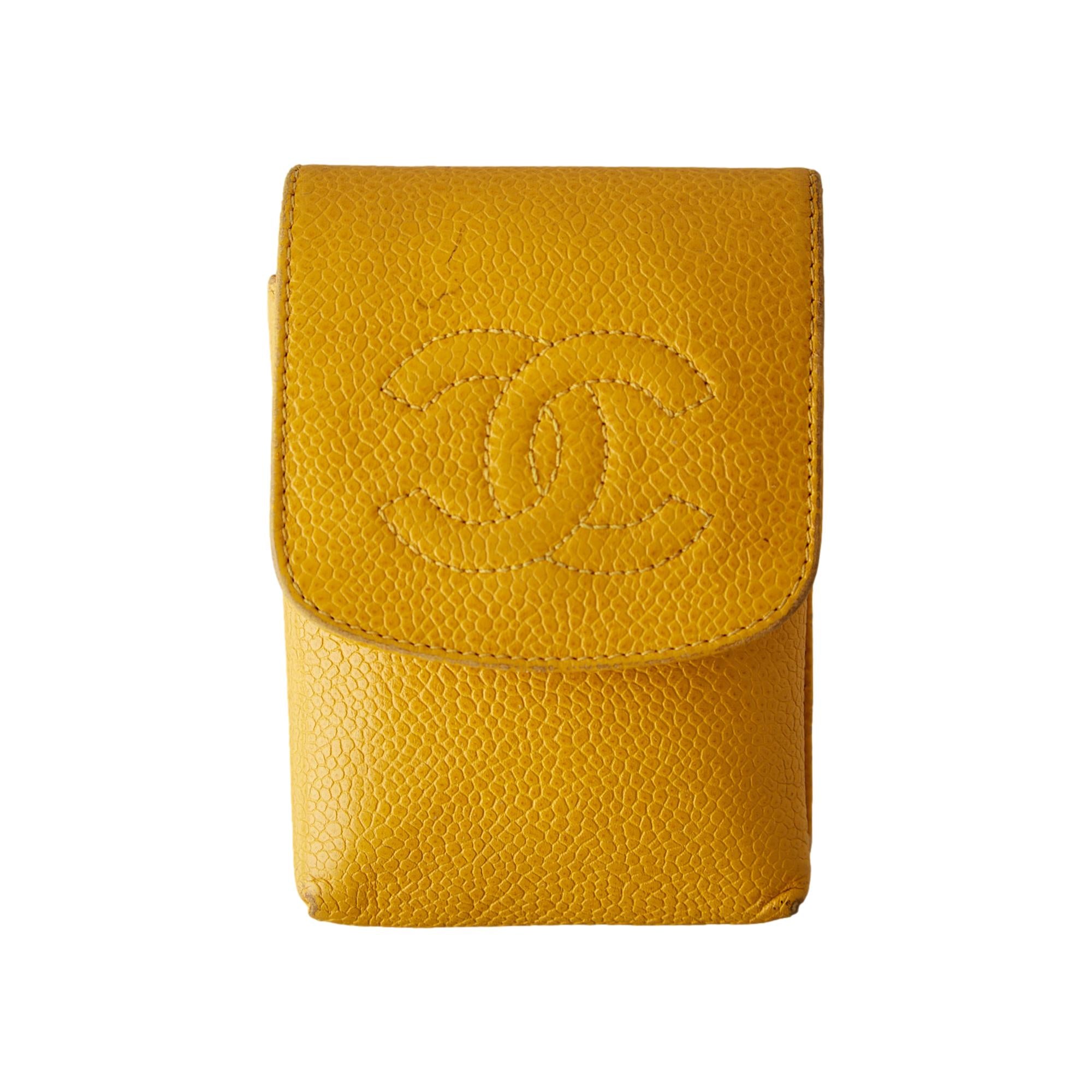 Chanel Yellow Logo Cigarette Holder