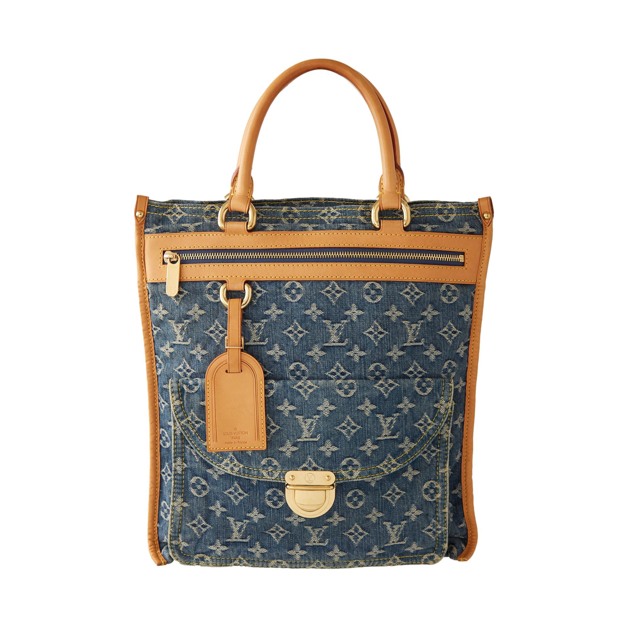 Louis Vuitton Denim Monogram Tote Bag