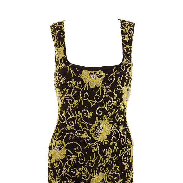 dolce and gabbana beaded dress Dolce & Gabbana Beaded Sheath Dress