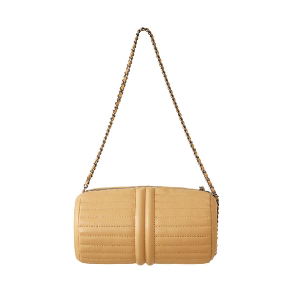 Chanel Tan Cylinder Chain Shoulder Bag