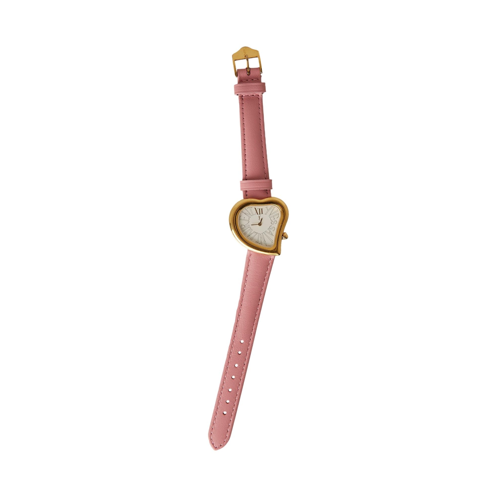 YSL Pink Heart Watch