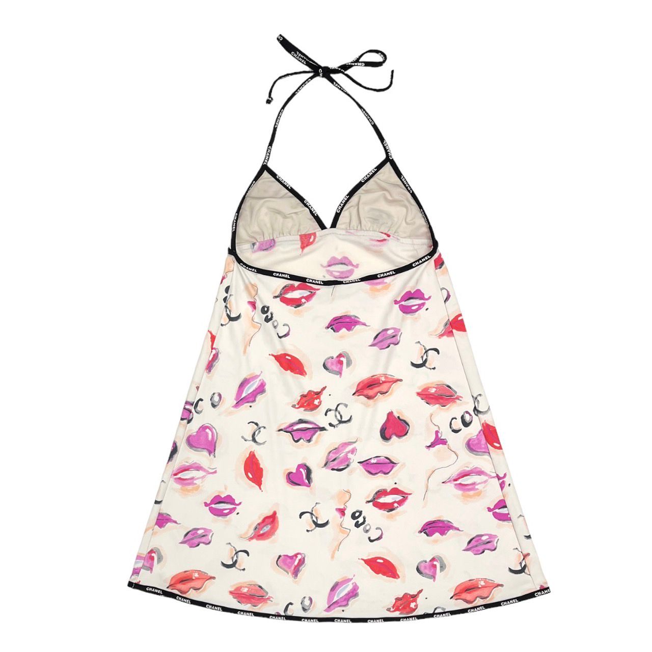Chanel Lips Logo Stretch Dress