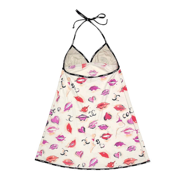Chanel Lips Logo Stretch Dress