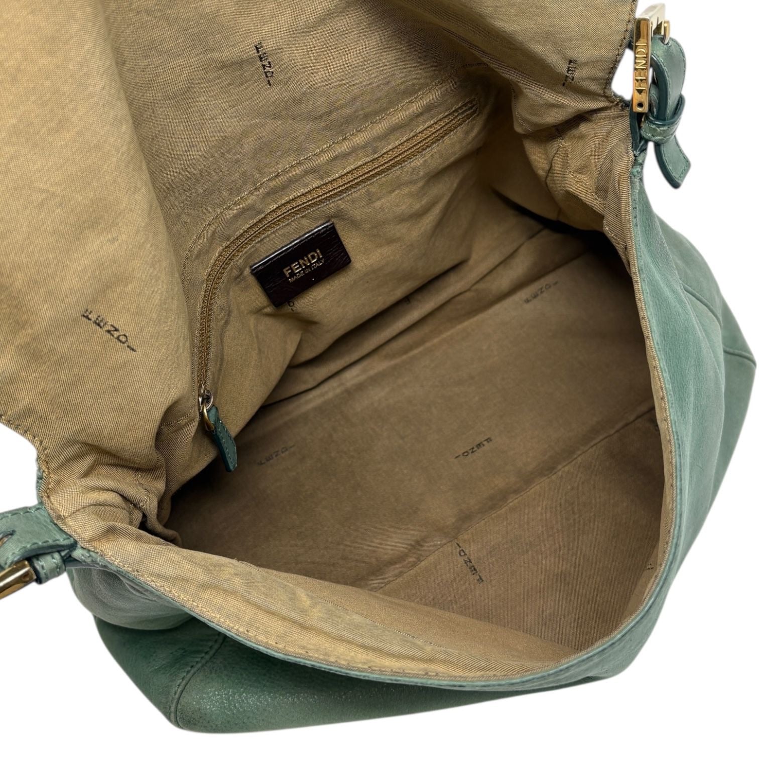 Fendi Dark Green Mama Baguette