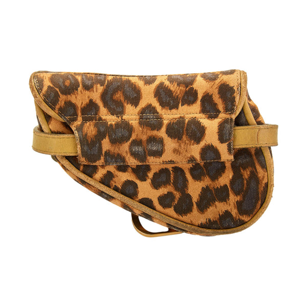 Dior Mini Cheetah Saddle Belt Bag