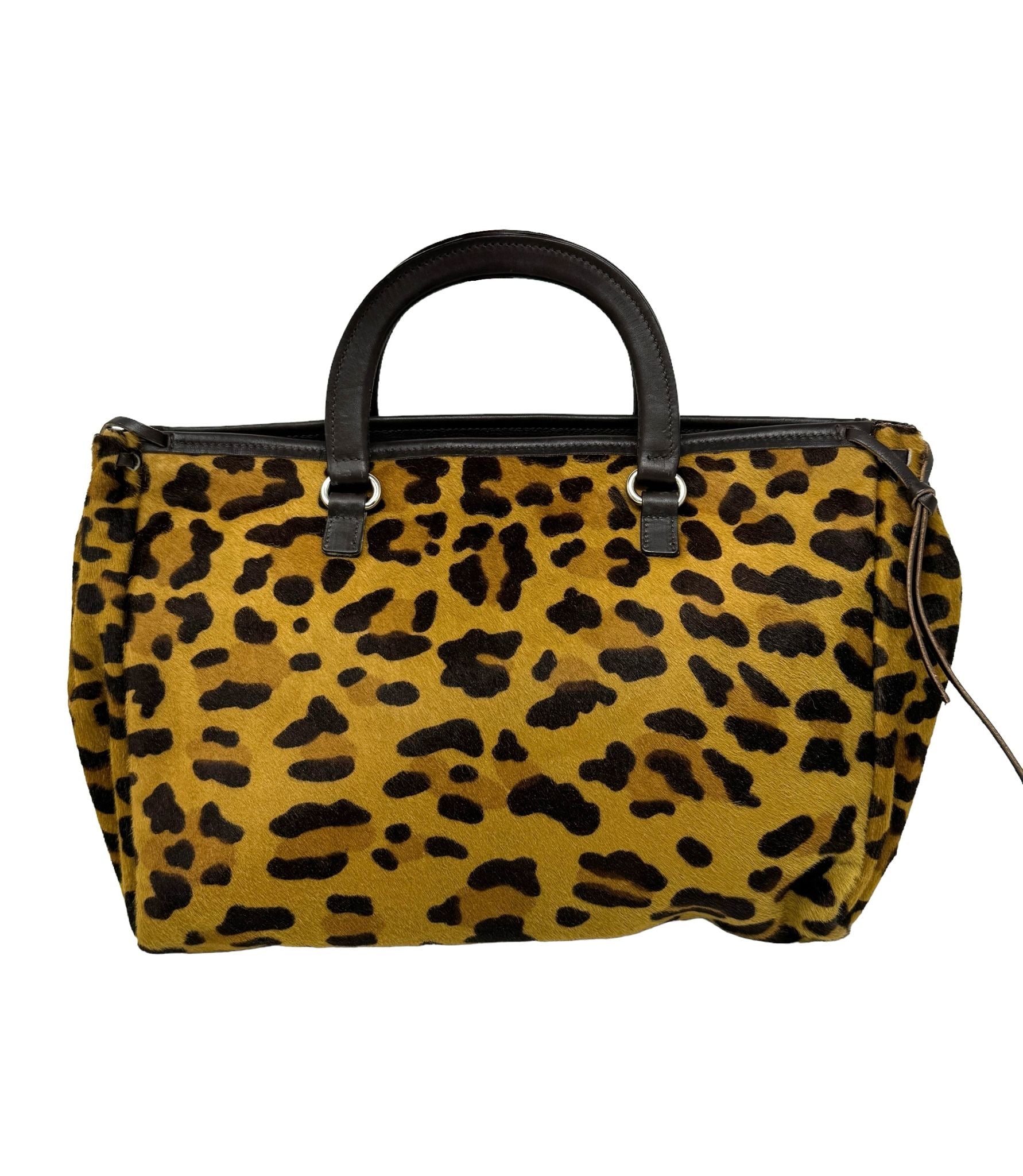 Prada Cheetah Top Handle Bag