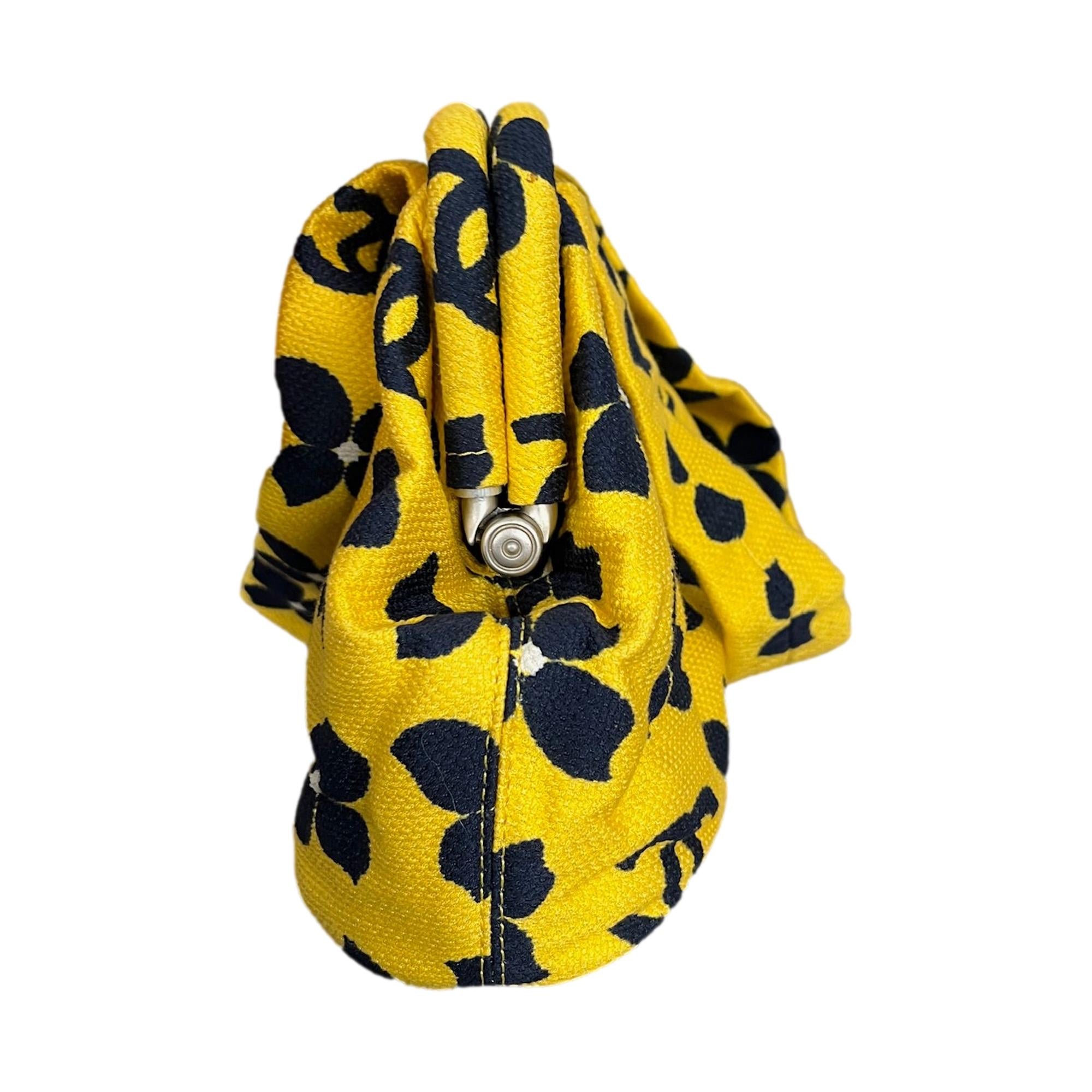 Chanel Yellow Print Shoulder Bag