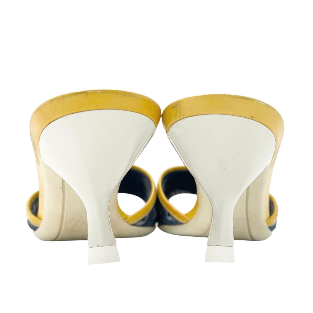 Louis Vuitton Denim Bow Logo Kitten Heels – Treasures of NYC