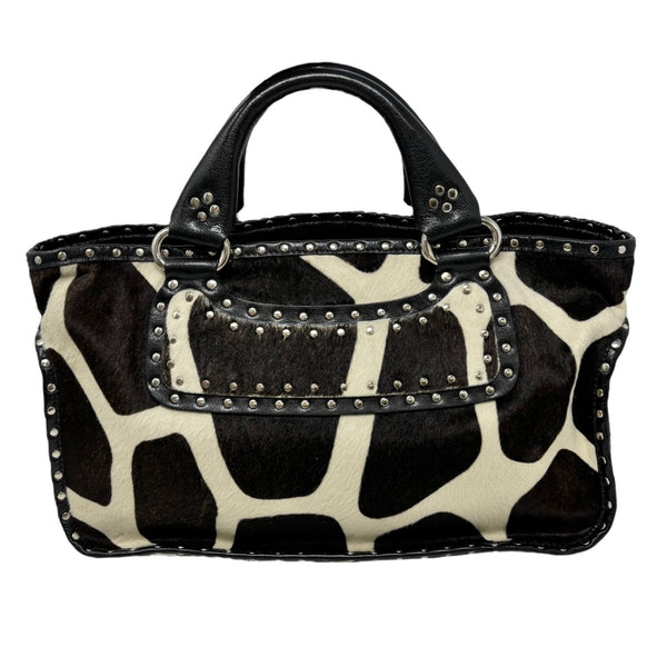 Celine Calf Hair Giraffe Top Handle Bag