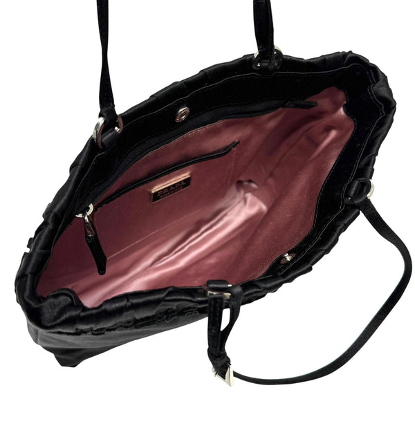Prada Black Satin Mini Bag