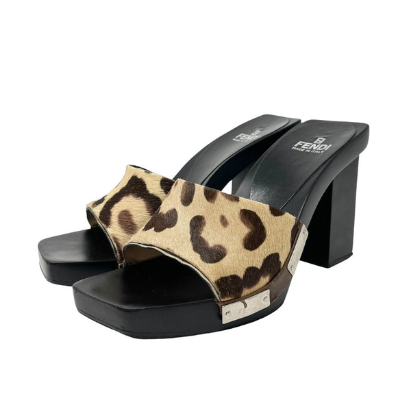 Fendi Cheetah Platform Heels