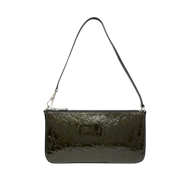 Dior Green Patent Shoulder Bag