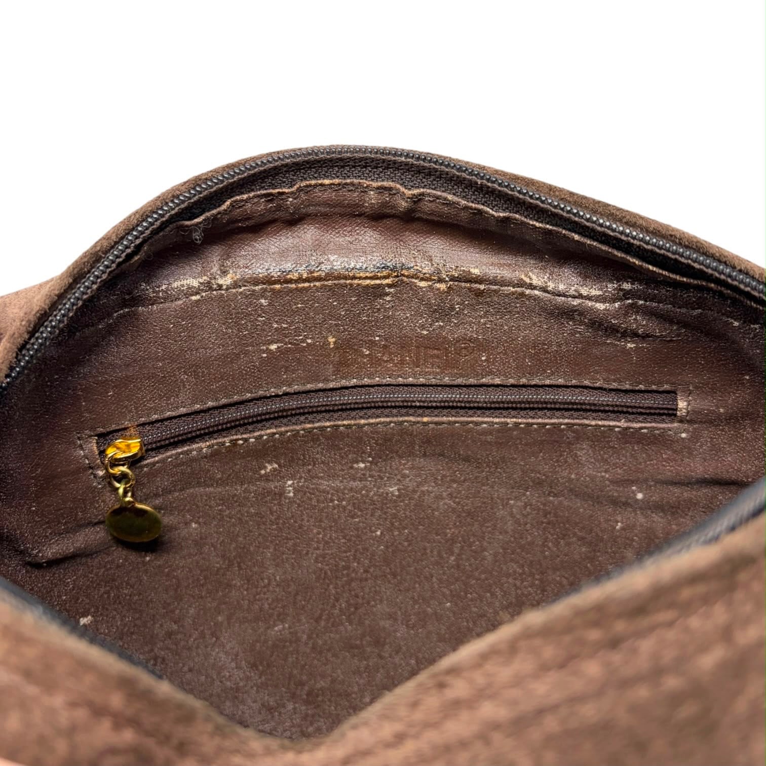 Chanel Brown Suede Camera Bag