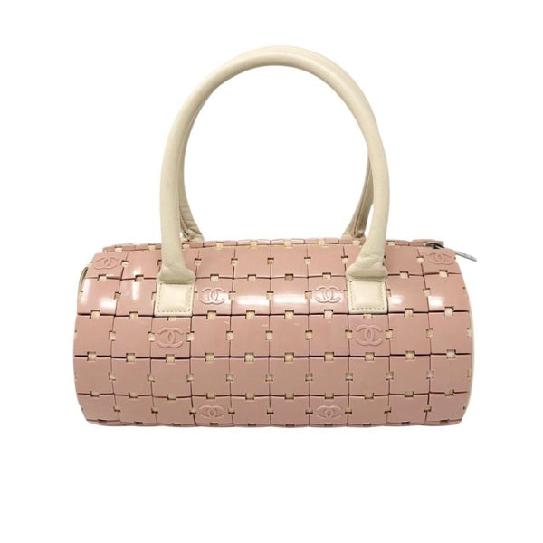 Chanel Pink Logo Cylinder Shoulder Bag