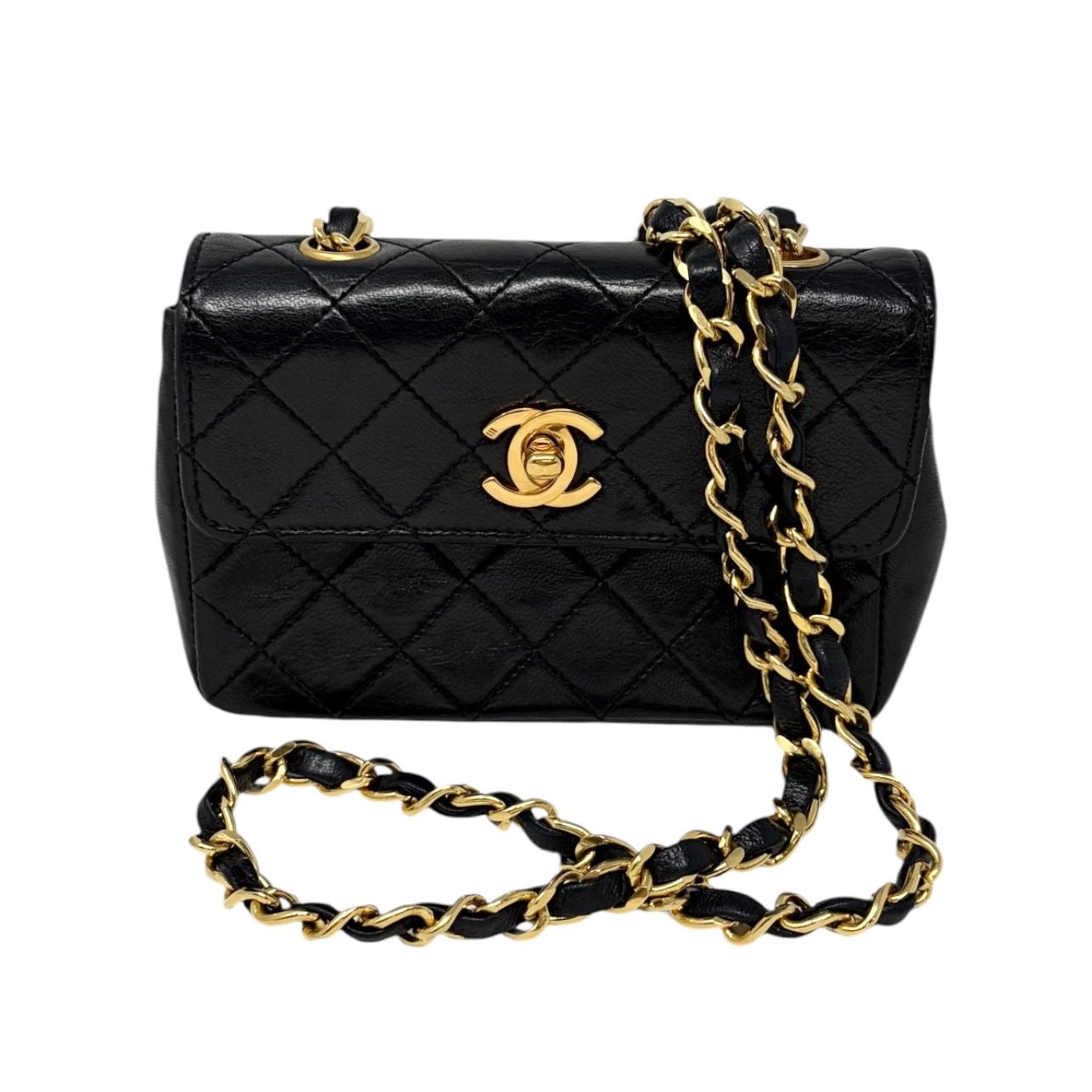 Chanel Black Mini Turnlock Flap Bag