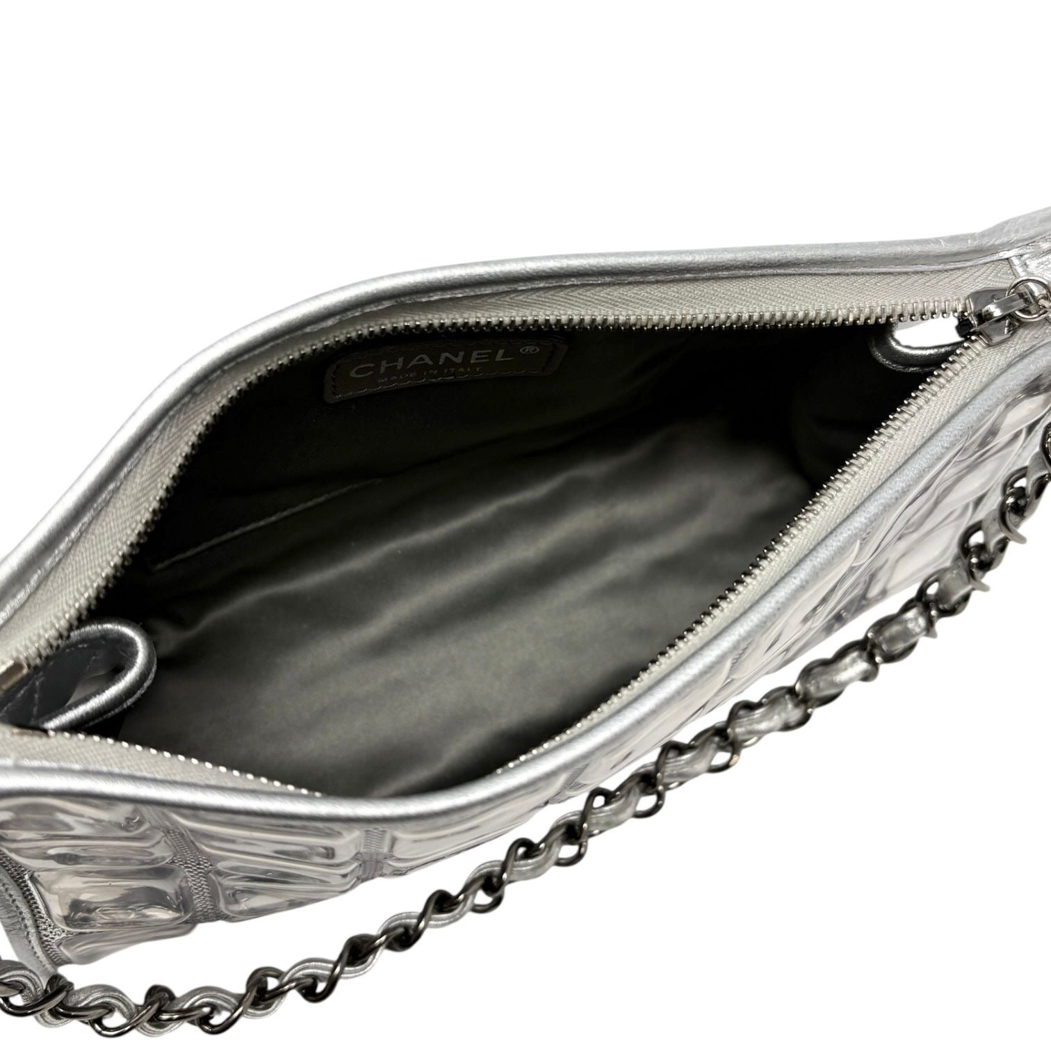 Chanel Silver Ice Cube Shoulder Bag