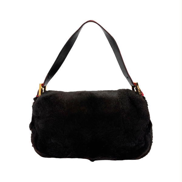 Fendi Dark Brown Fur Baguette