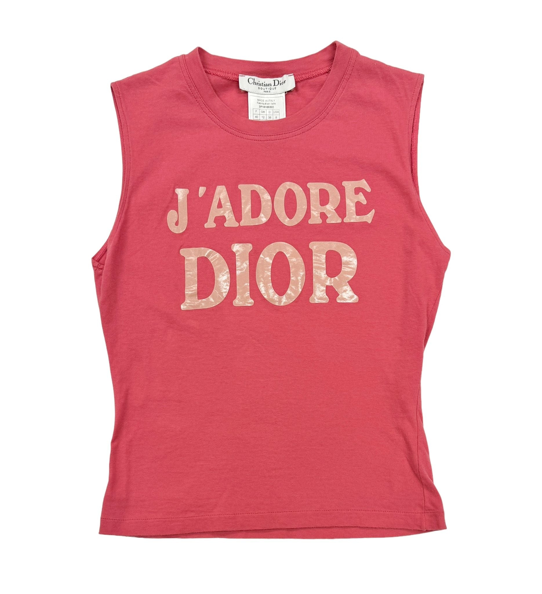 Dior J’adore Pink Logo Tank