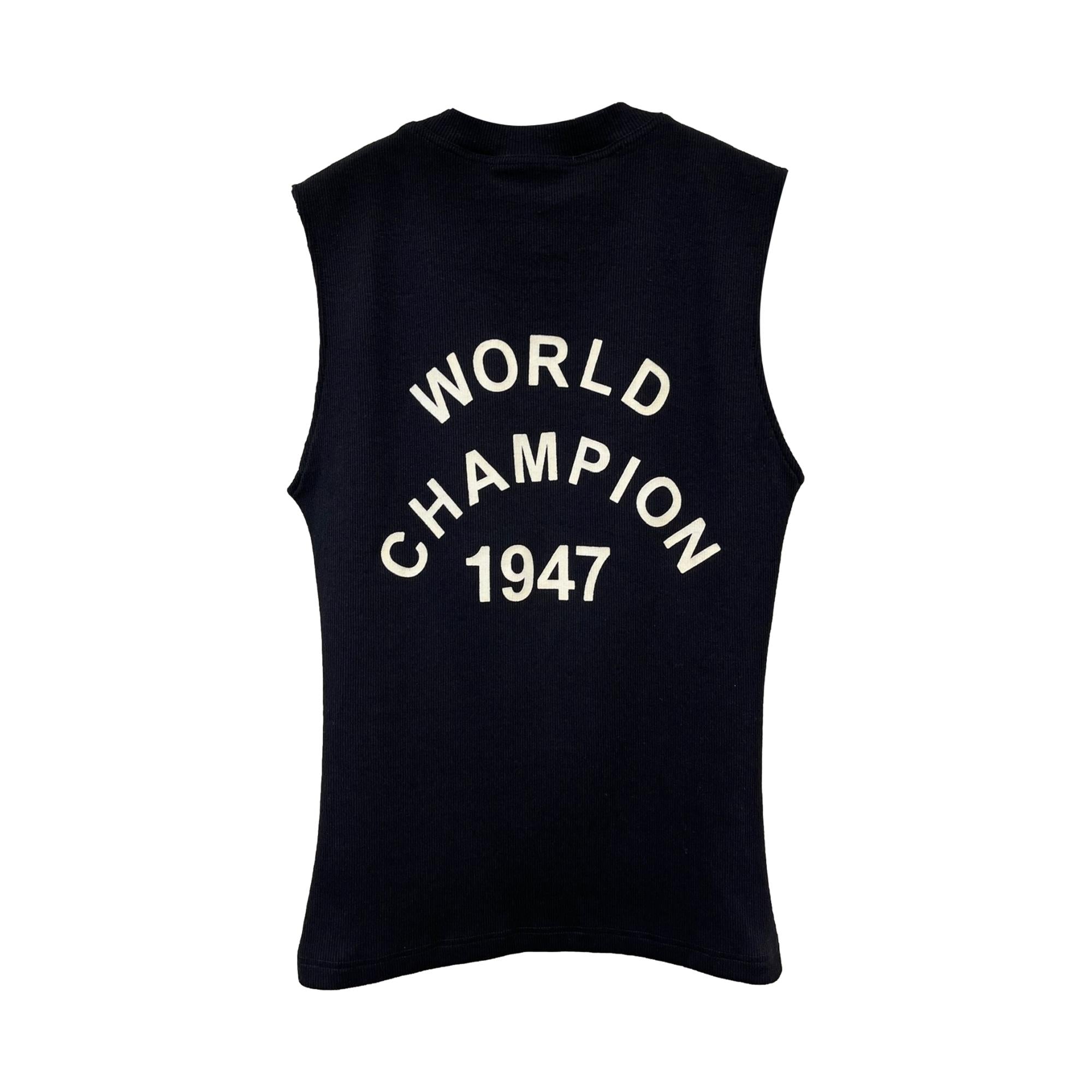 Dior Black Ribbed J’adore Tank