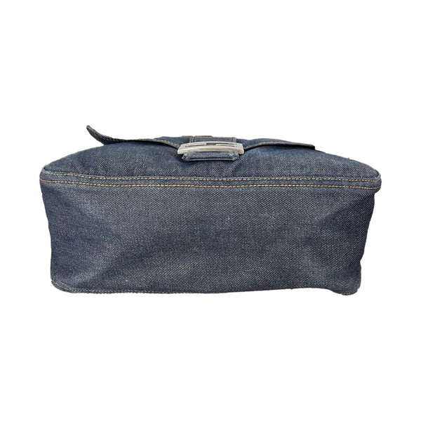 Fendi Denim Mamma Baguette Bag