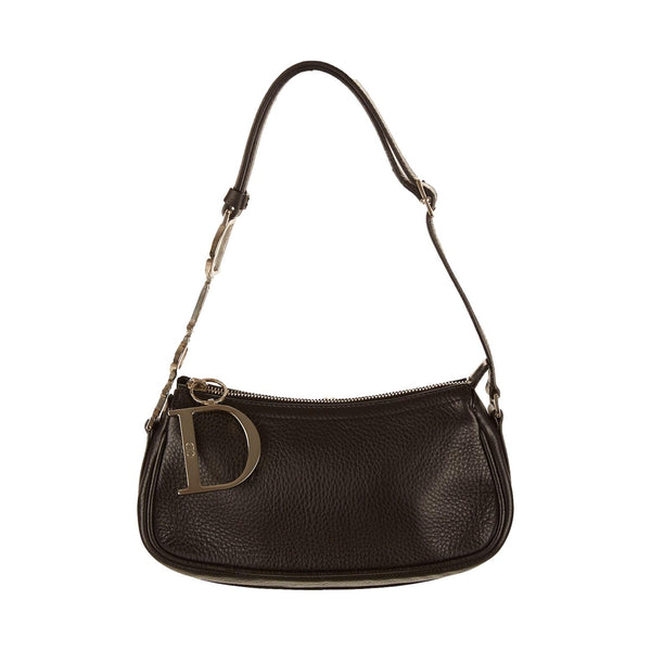 Dior Black Logo Hardware Shoulder Bag