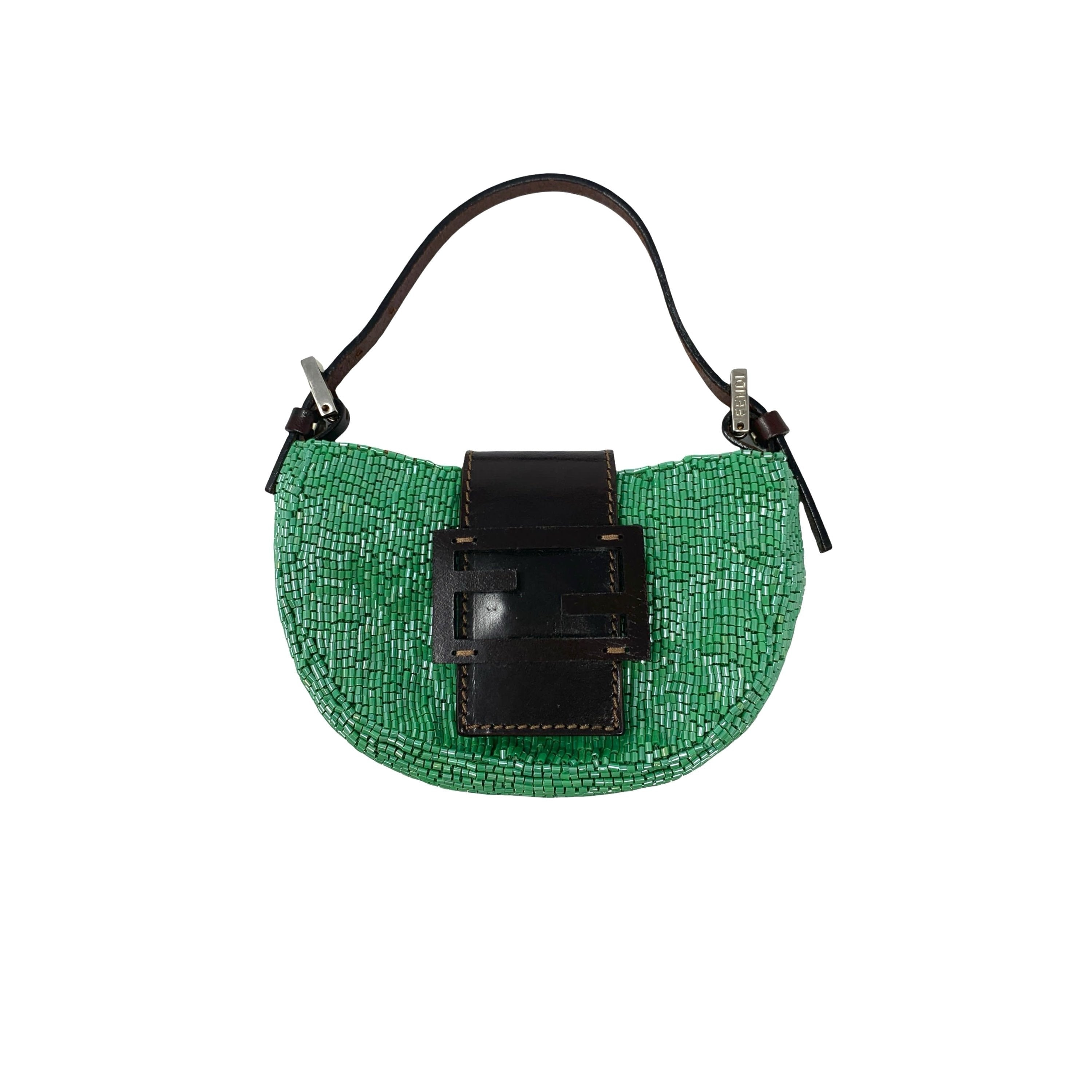 Fendi Green Beaded Croissant – Treasures of NYC