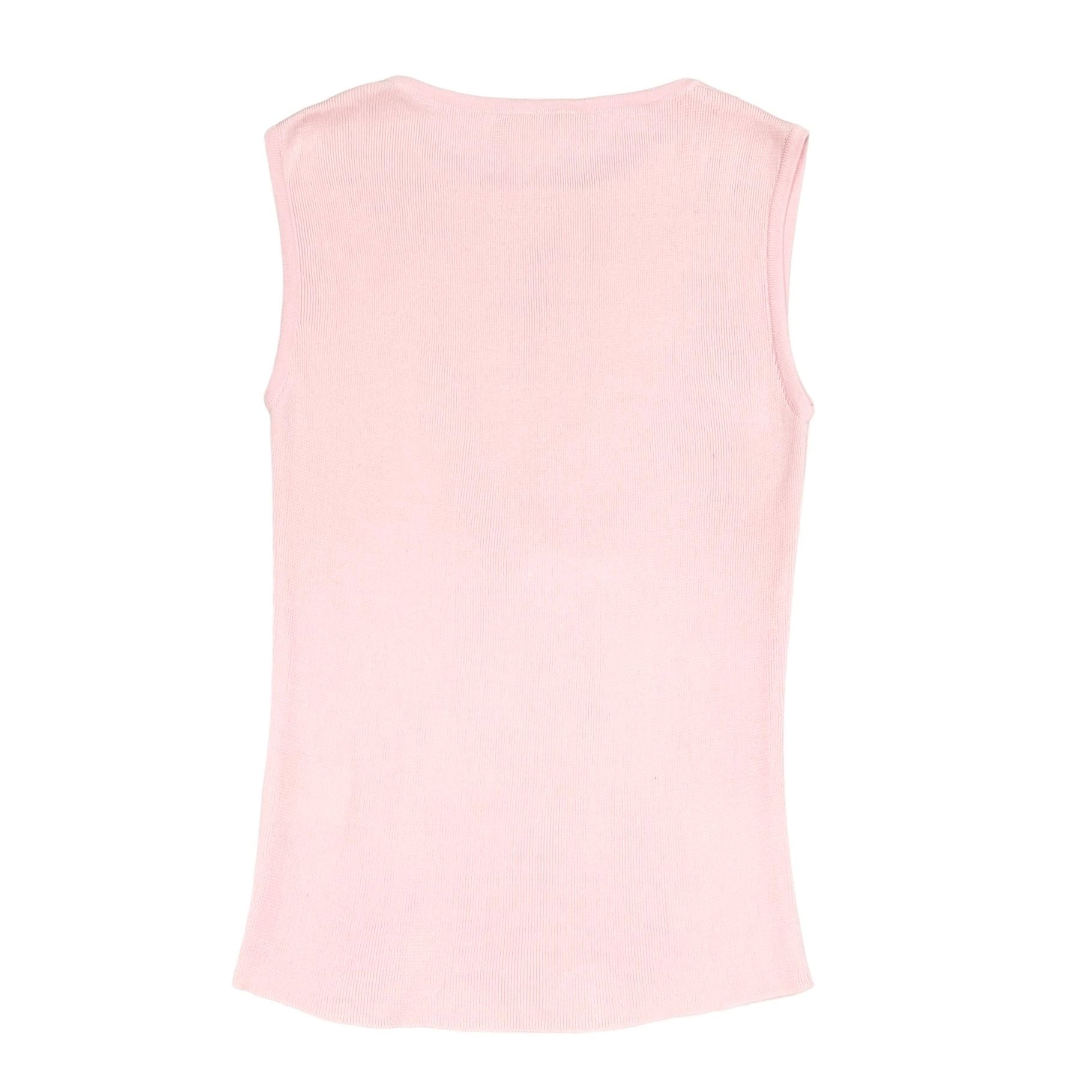 Chanel Pink Logo Tank Top