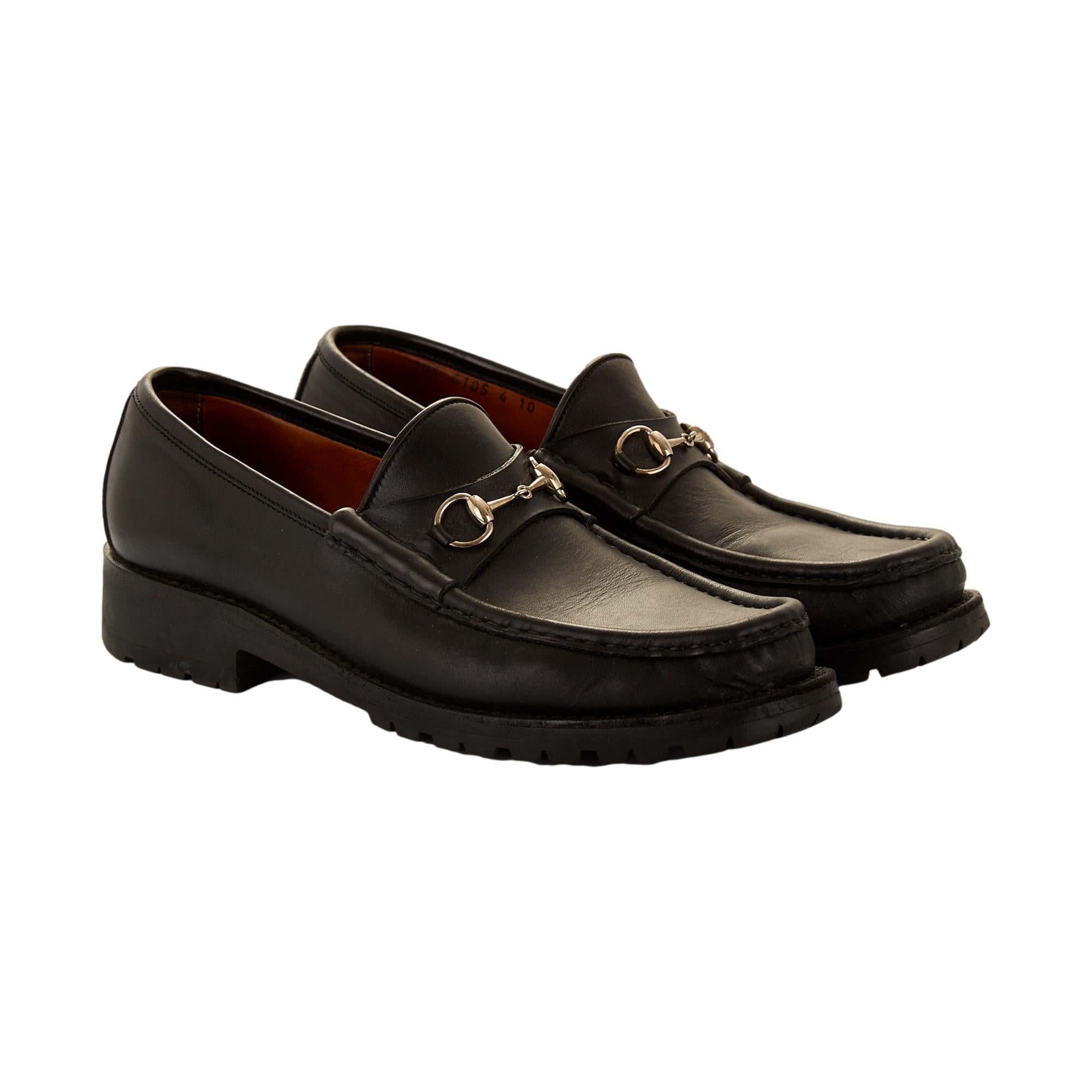 Gucci Black Horsebit Loafers