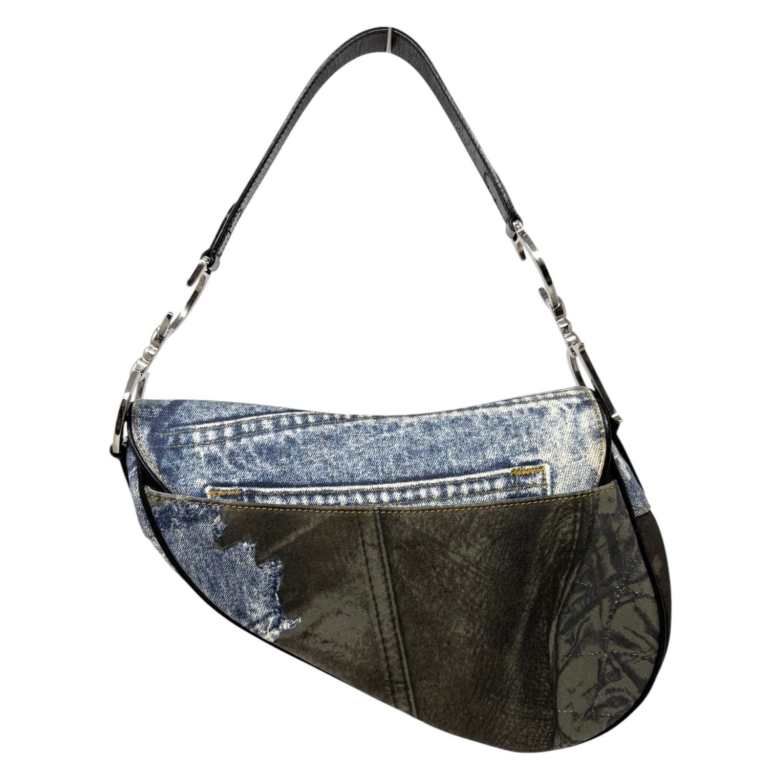 Dior Denim “Miss Diorella” Saddle Bag