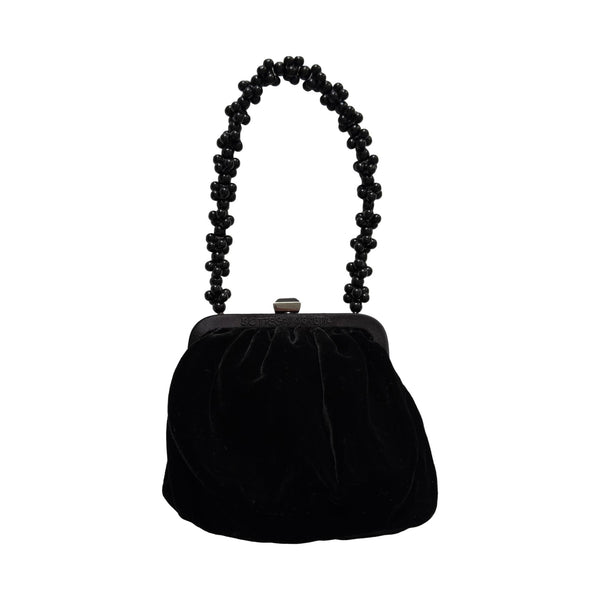 Bottega Veneta Black Micro Velvet Bag