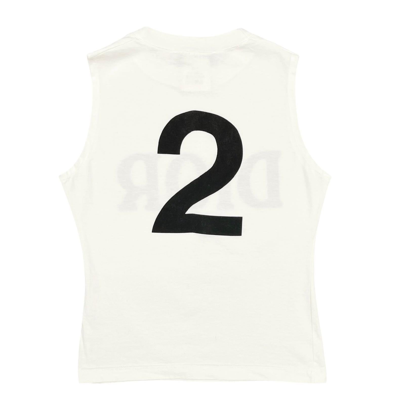 Dior White Logo Tank