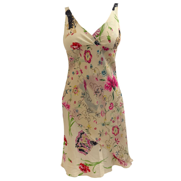 Moschino Ivory Floral Dancer Dress
