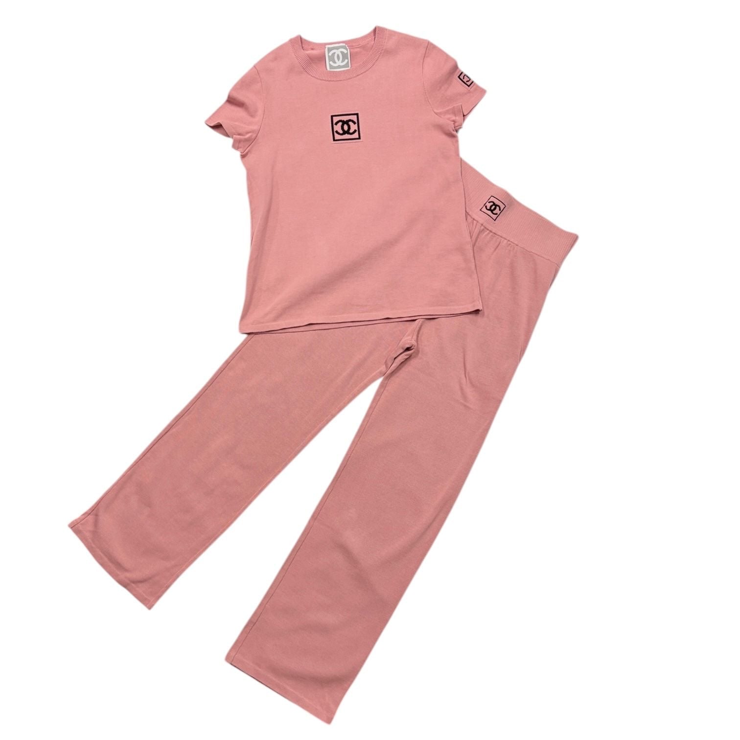 Chanel Pink Logo Set
